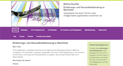 Desktop Screenshot of ernaehrungsberatung-mannheim.de