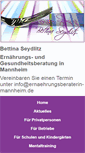 Mobile Screenshot of ernaehrungsberatung-mannheim.de